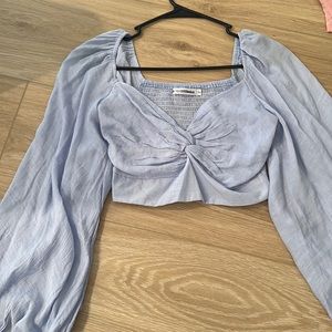 Crop top blue
